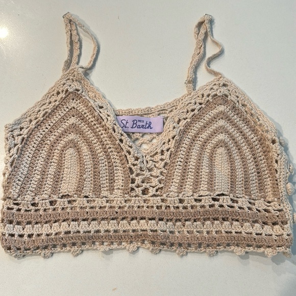 Mc2 saint Barth cropped crochet top new - Picture 1 of 4